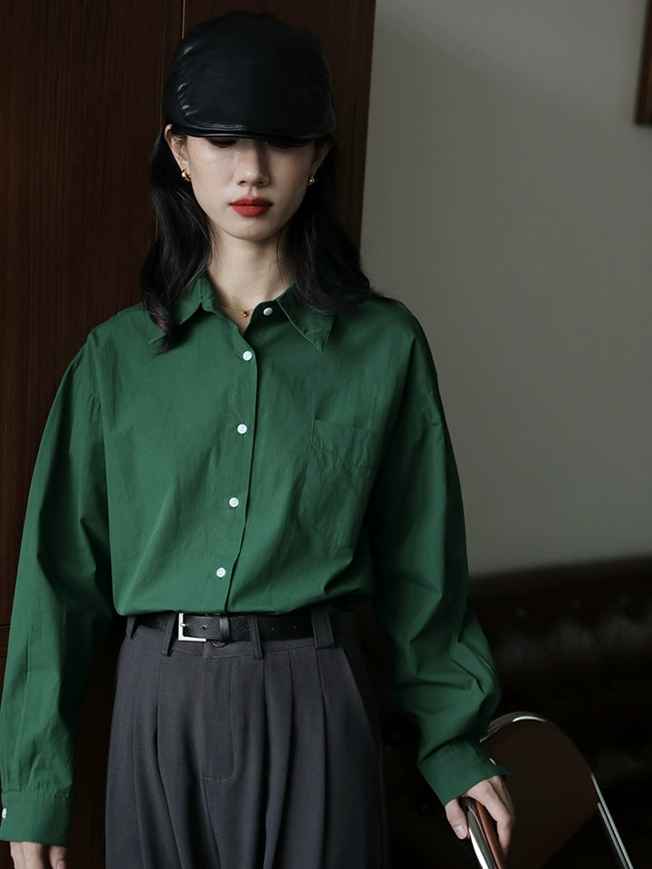 Classic Long Sleeve Button-Up Shirt