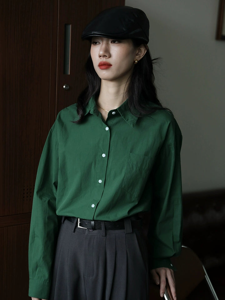 Classic Long Sleeve Button-Up Shirt