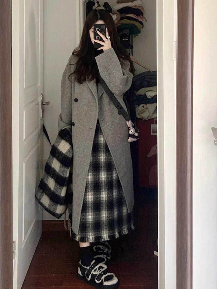 Oversized Long Woolen Coat