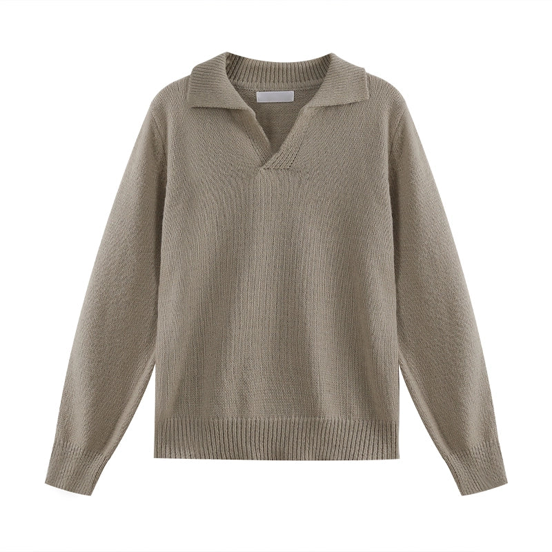 Cozy Knit Collared Sweater