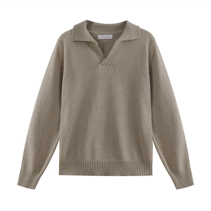 Cozy Knit Collared Sweater