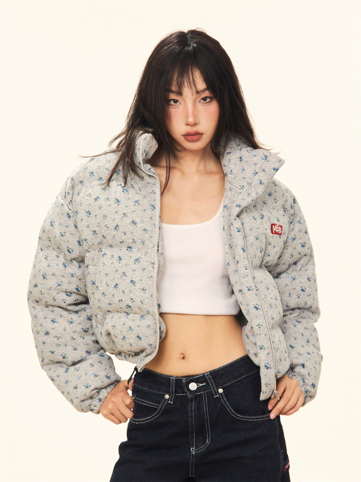 Floral Cotton-Padded Jacket