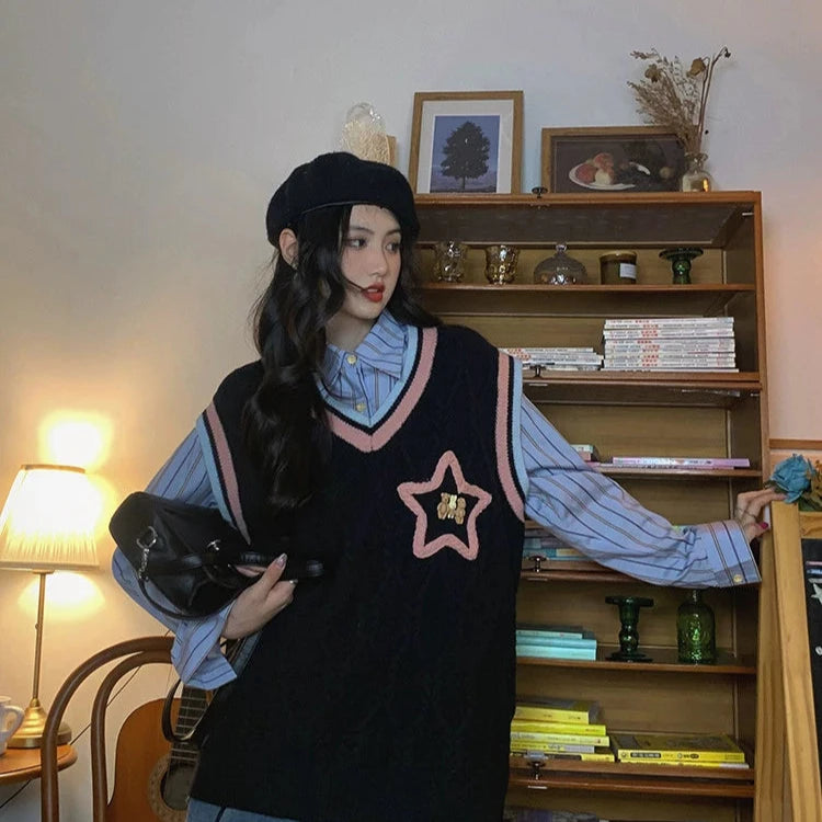 Star Embellished Wool Sweater