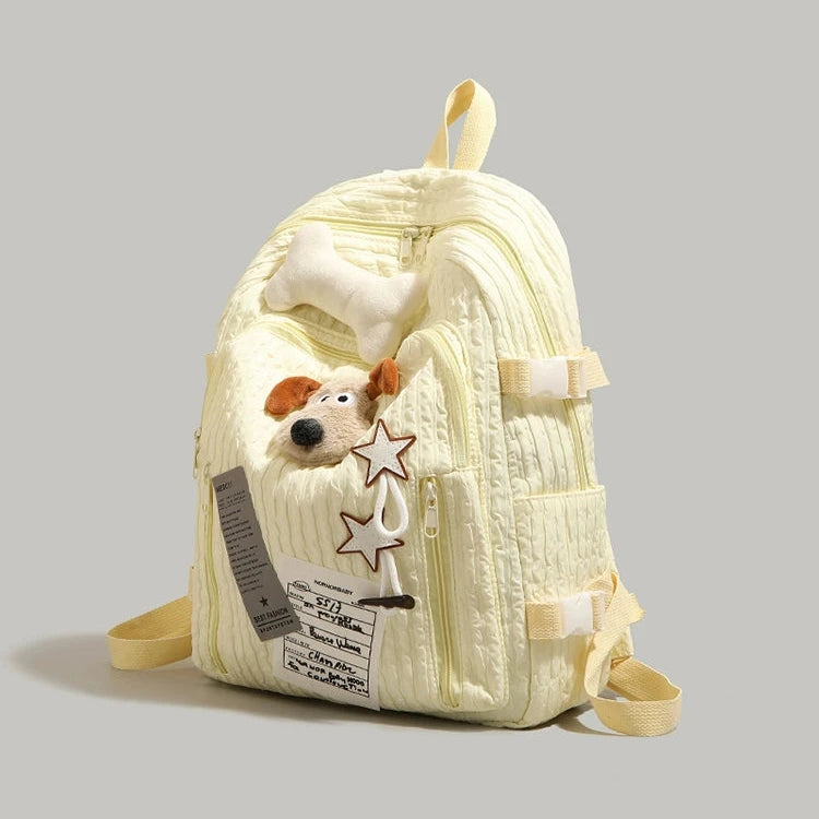 Plush Charm Trendy Youth Backpack