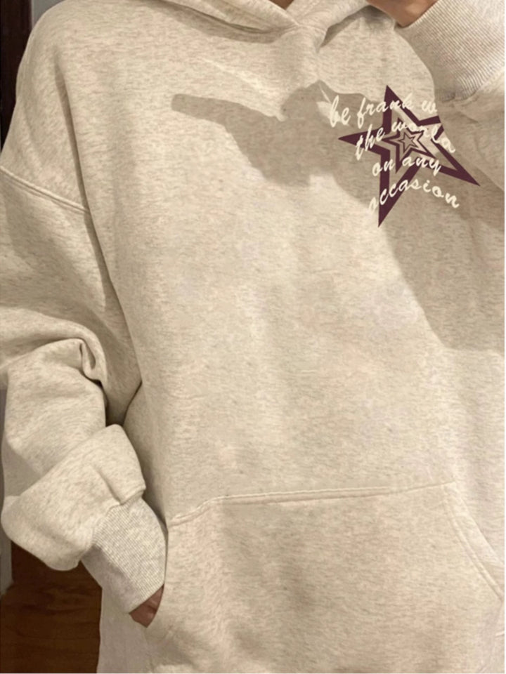 Star Graphic Hooded Sweatshirt
