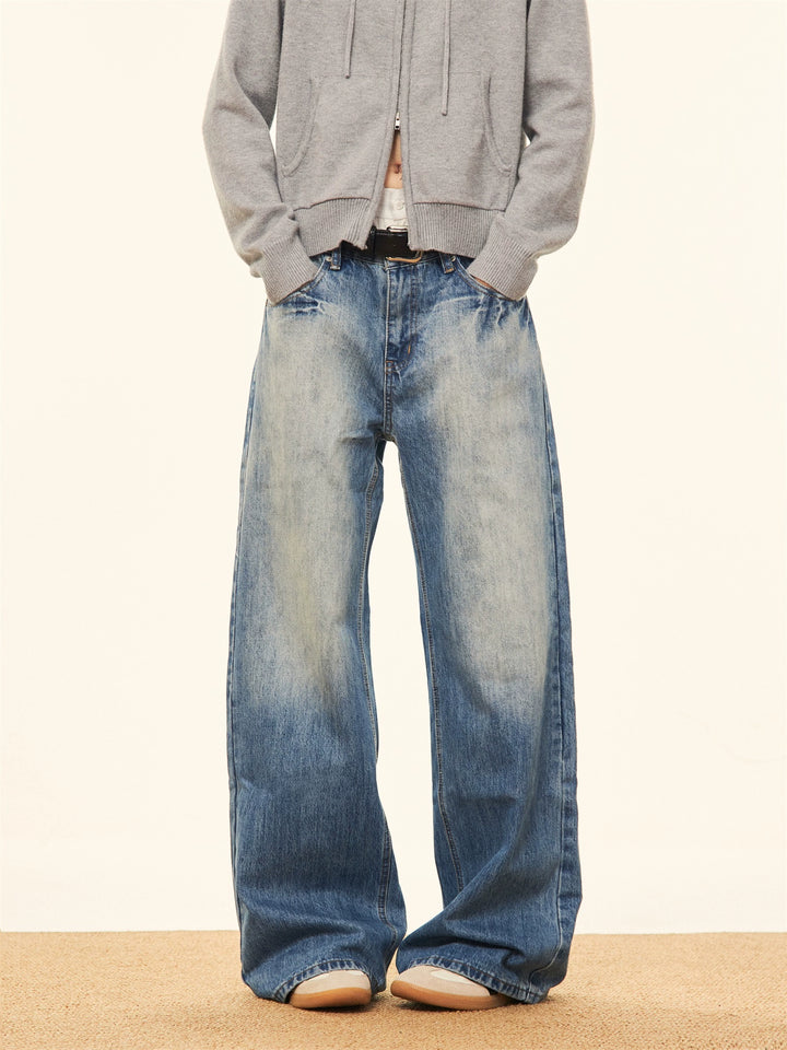 Vintage Wide-Leg Jeans Pants