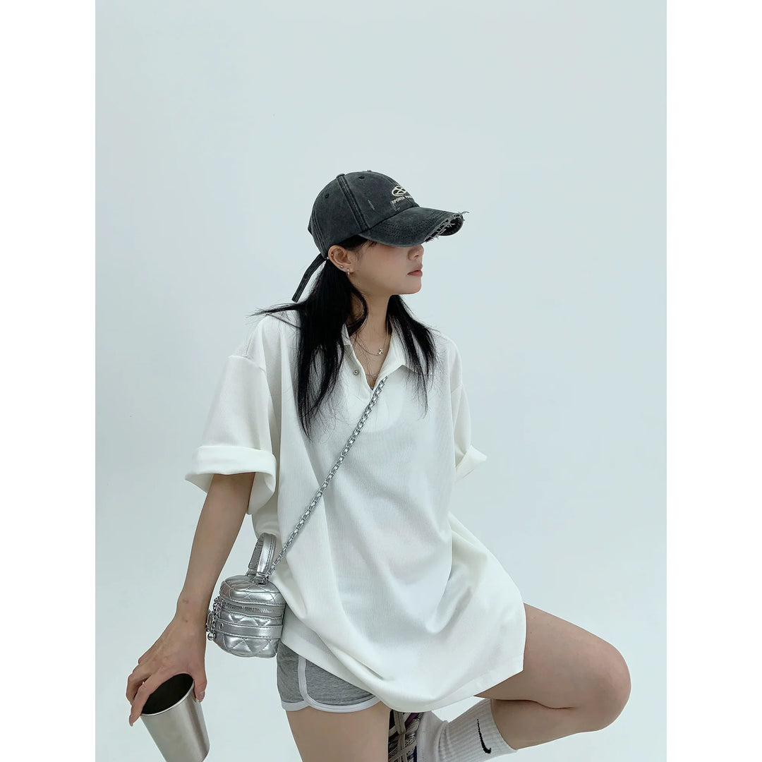 V-Neck Short Sleeve Casual Top