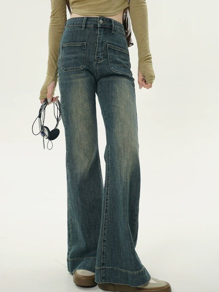 Vintage High-Waist Flare Jeans