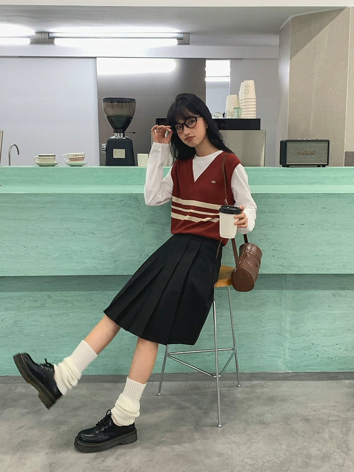 Versatile Wool Striped Sweater