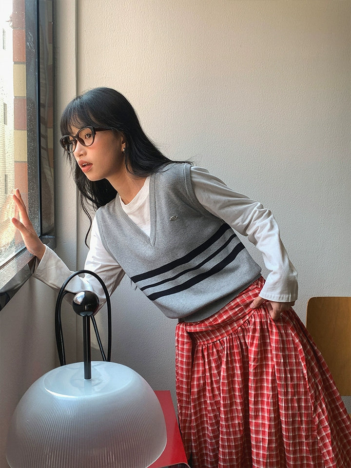 Versatile Wool Striped Sweater