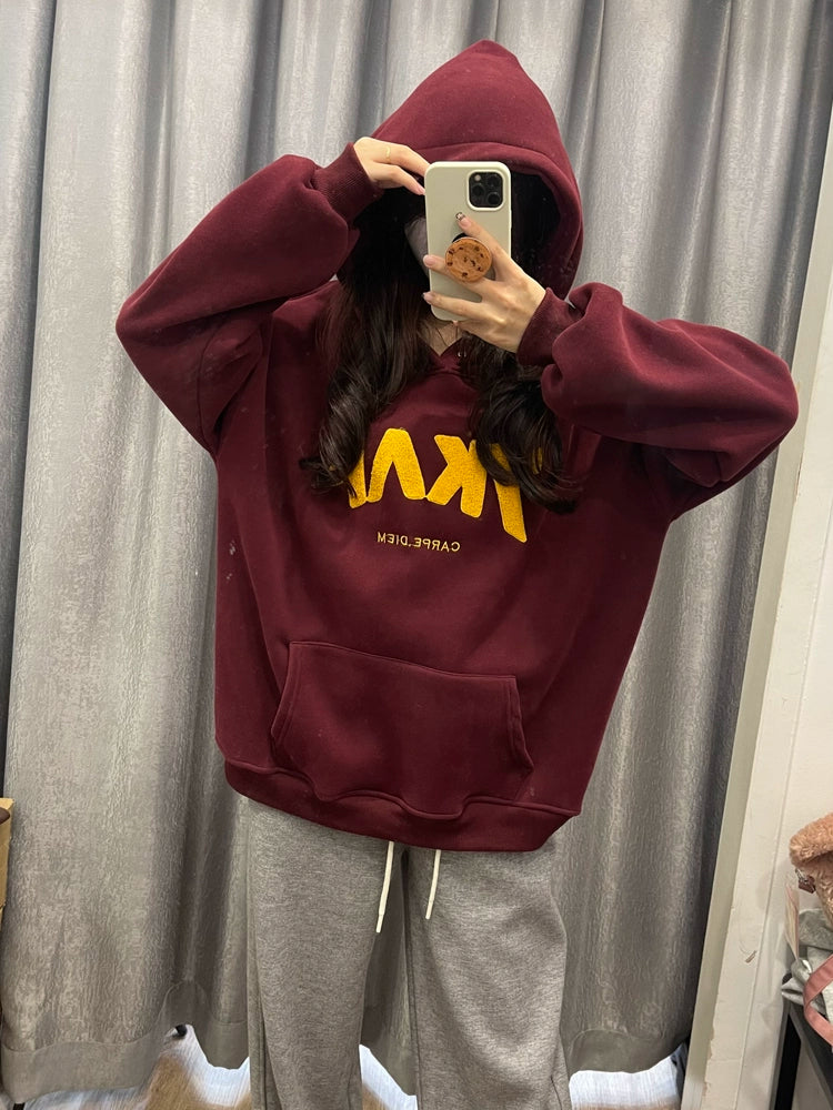 Oversized Graphic Hooded Sweatshirt