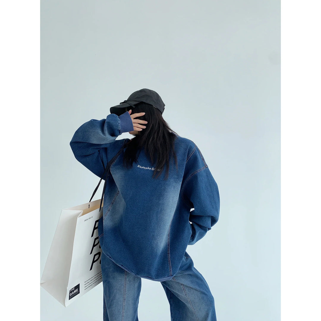 Denim Sweatshirt and Pants