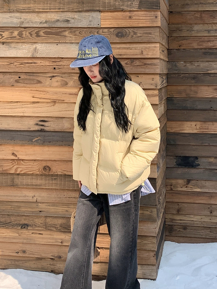 High Collar Padded Cotton Jacket