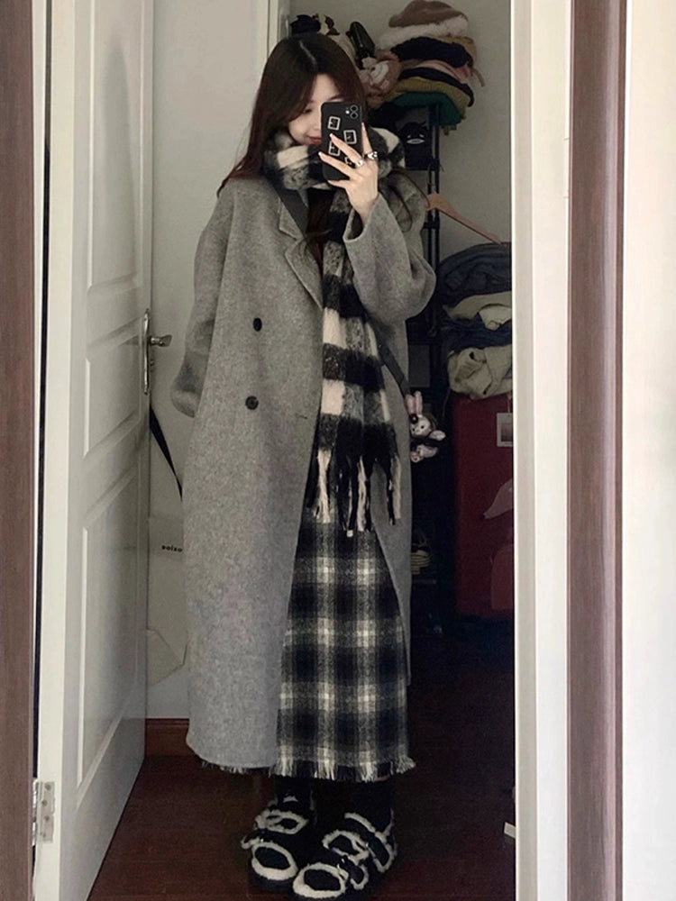 Oversized Long Woolen Coat