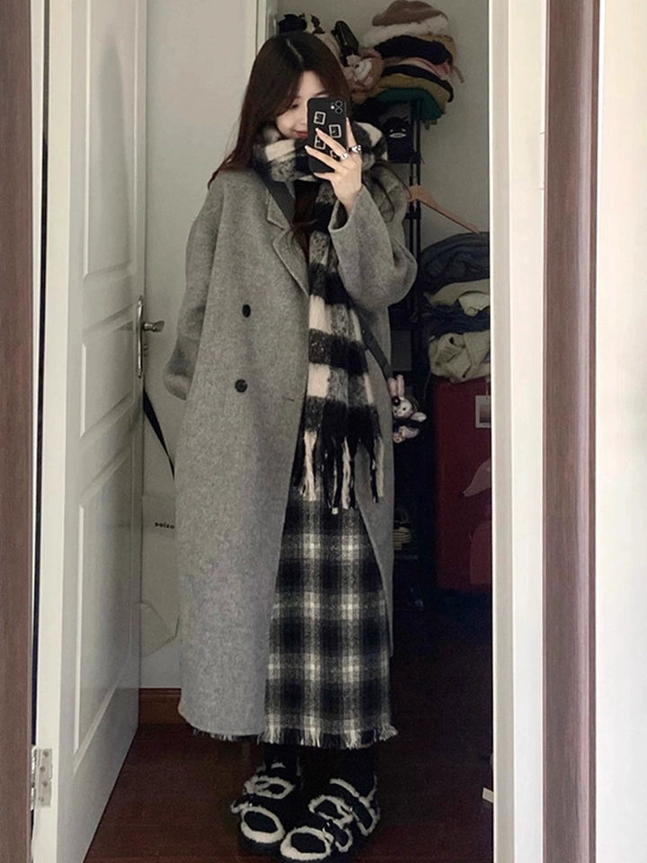 Oversized Long Woolen Coat