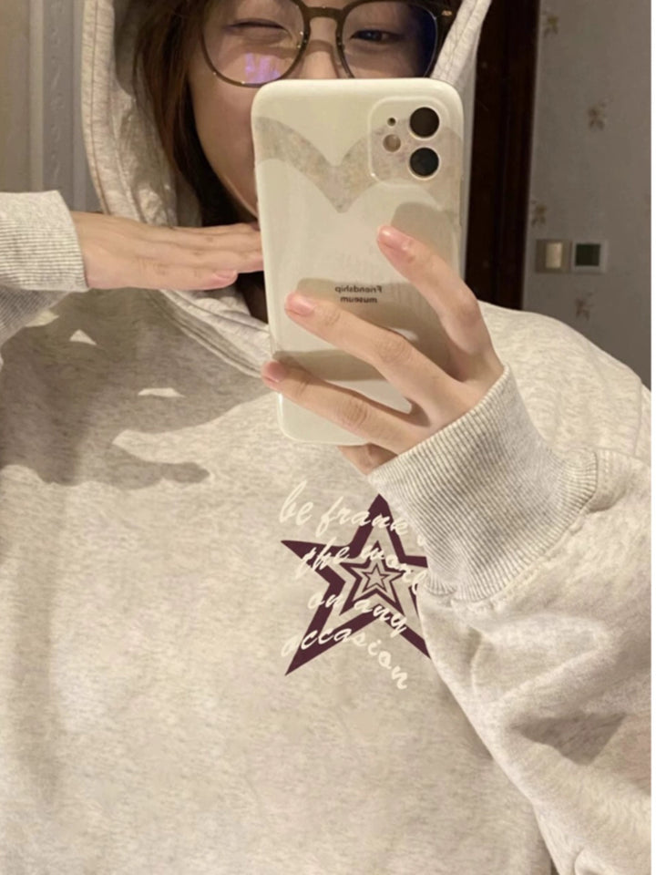 Star Graphic Hooded Sweatshirt