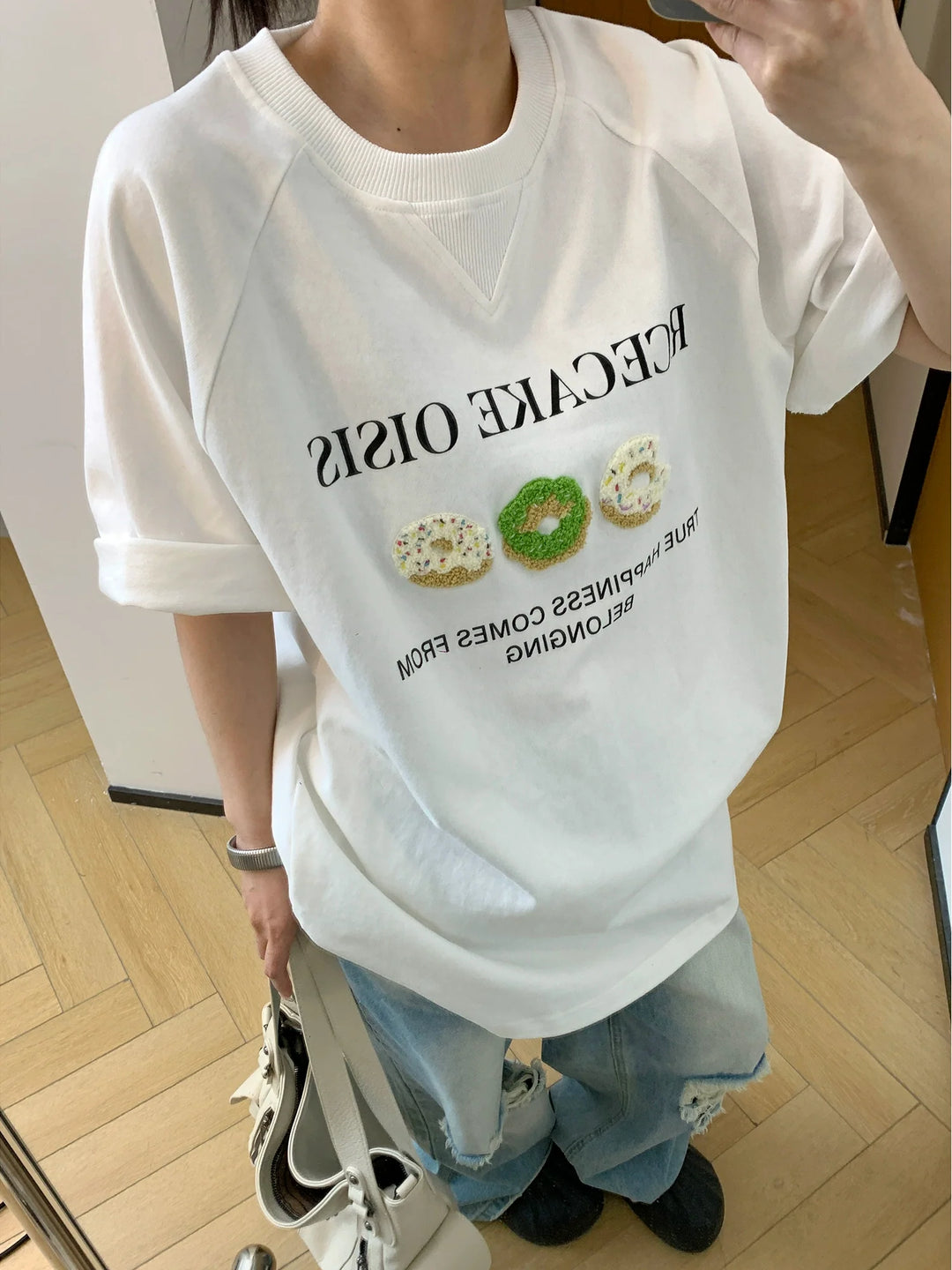 Cartoon Embroidery T-shirt
