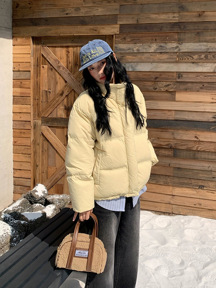 High Collar Padded Cotton Jacket