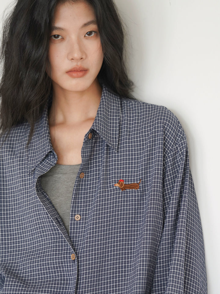 Casual Checkered Oversized Shirt