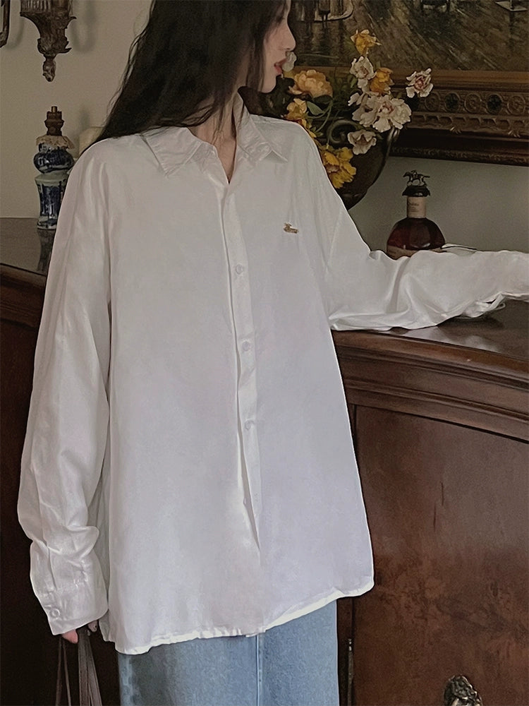 Oversized Long-Sleeve Shirt