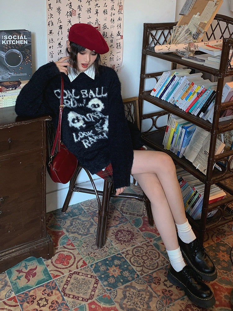 Cozy Graphic Wool Sweater