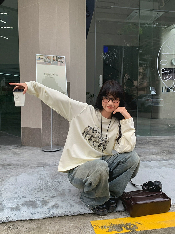 Printed Graphic Sweatshirt