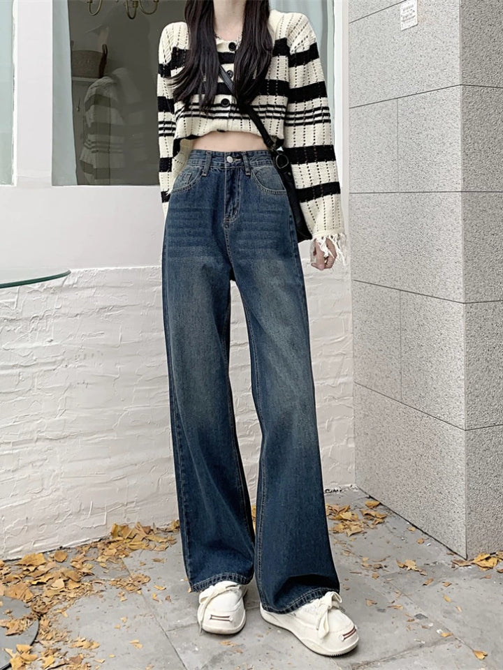 Wide-Leg High-Waist Jeans