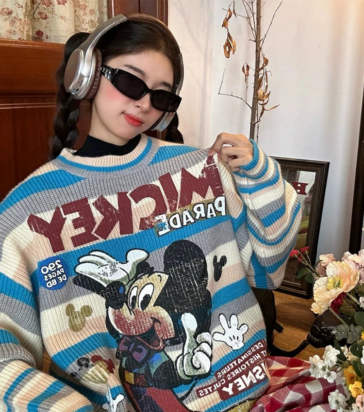 Graphic Cartoon Character Sweater