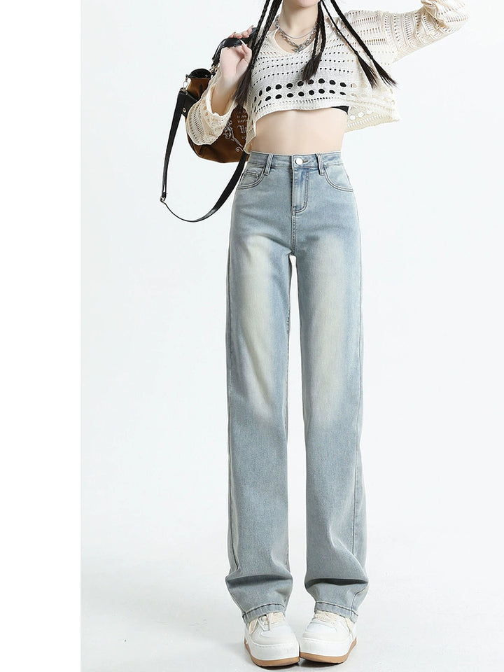 High-Waisted Wide Leg Jeans