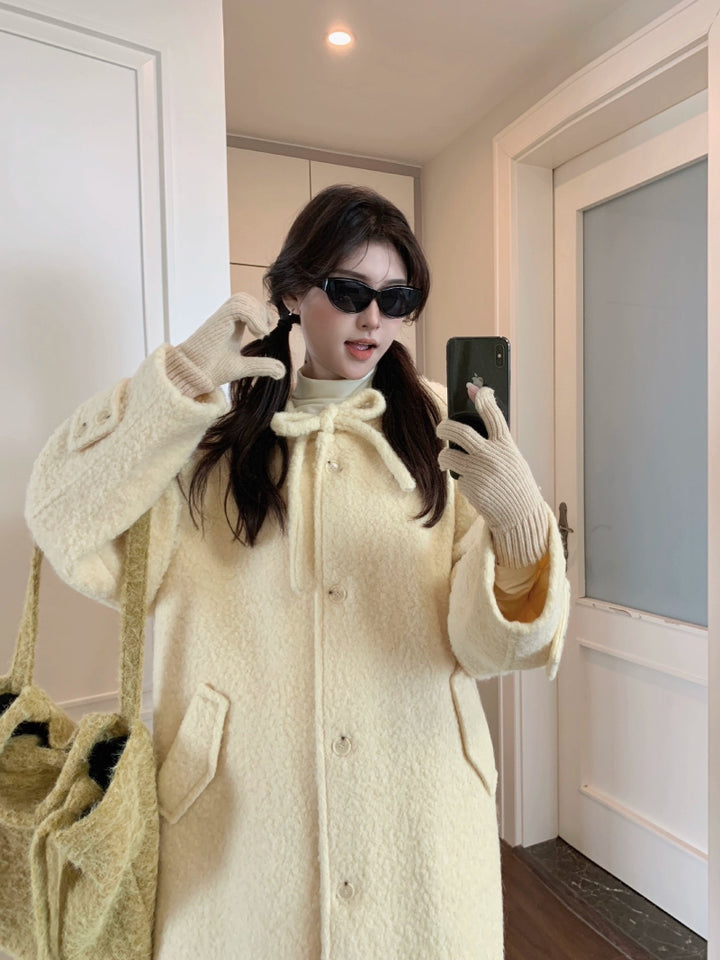 Cozy Woolen Pockets Long Coat
