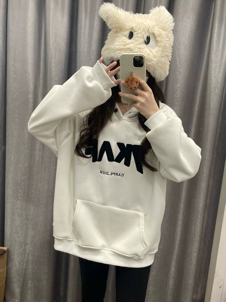 Oversized Graphic Hooded Sweatshirt