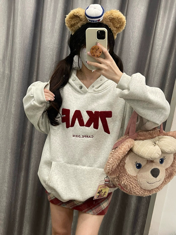Oversized Graphic Hooded Sweatshirt