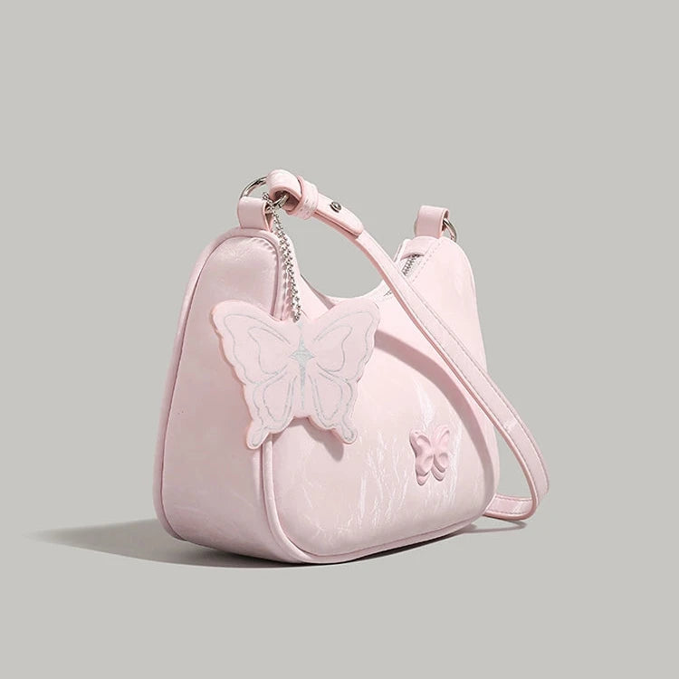 Butterfly Embellished Shoulder Bag