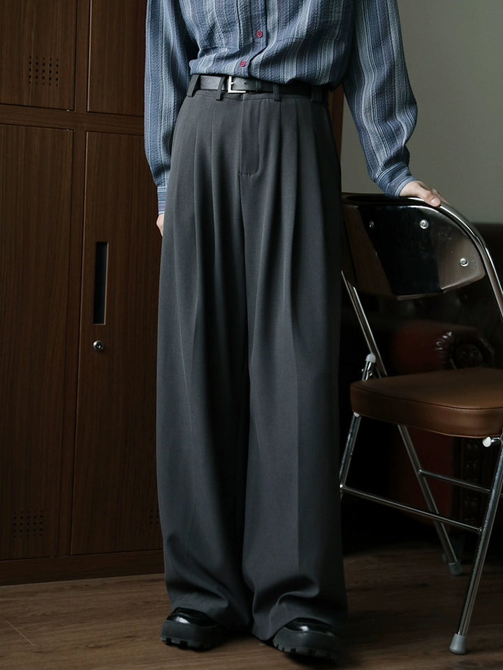 Classic Wide-Leg Formal Pants