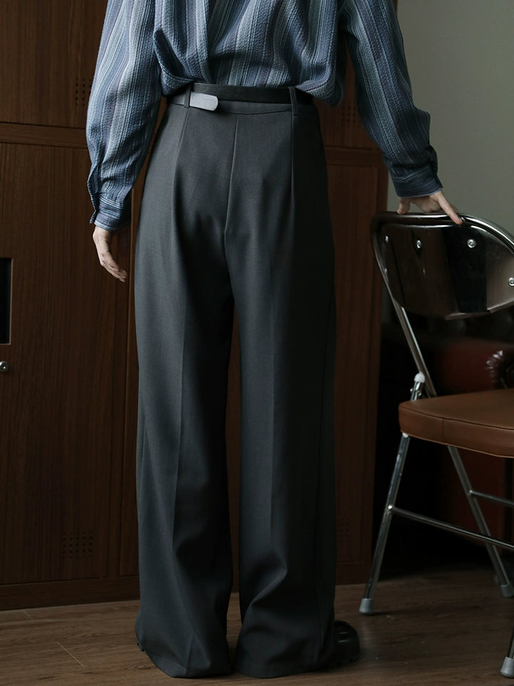 Classic Wide-Leg Formal Pants