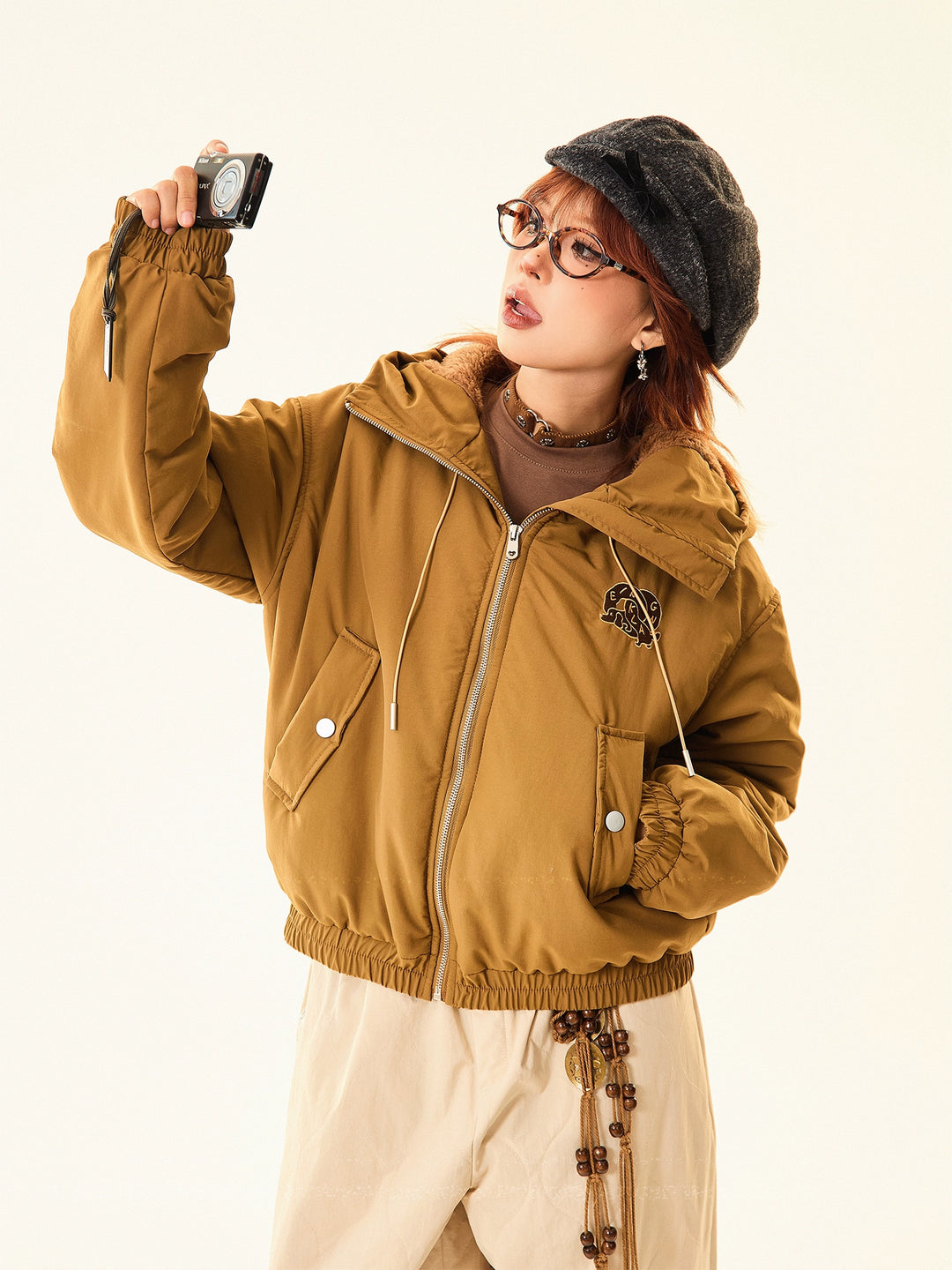 Hooded Cotton-Padded Jacket