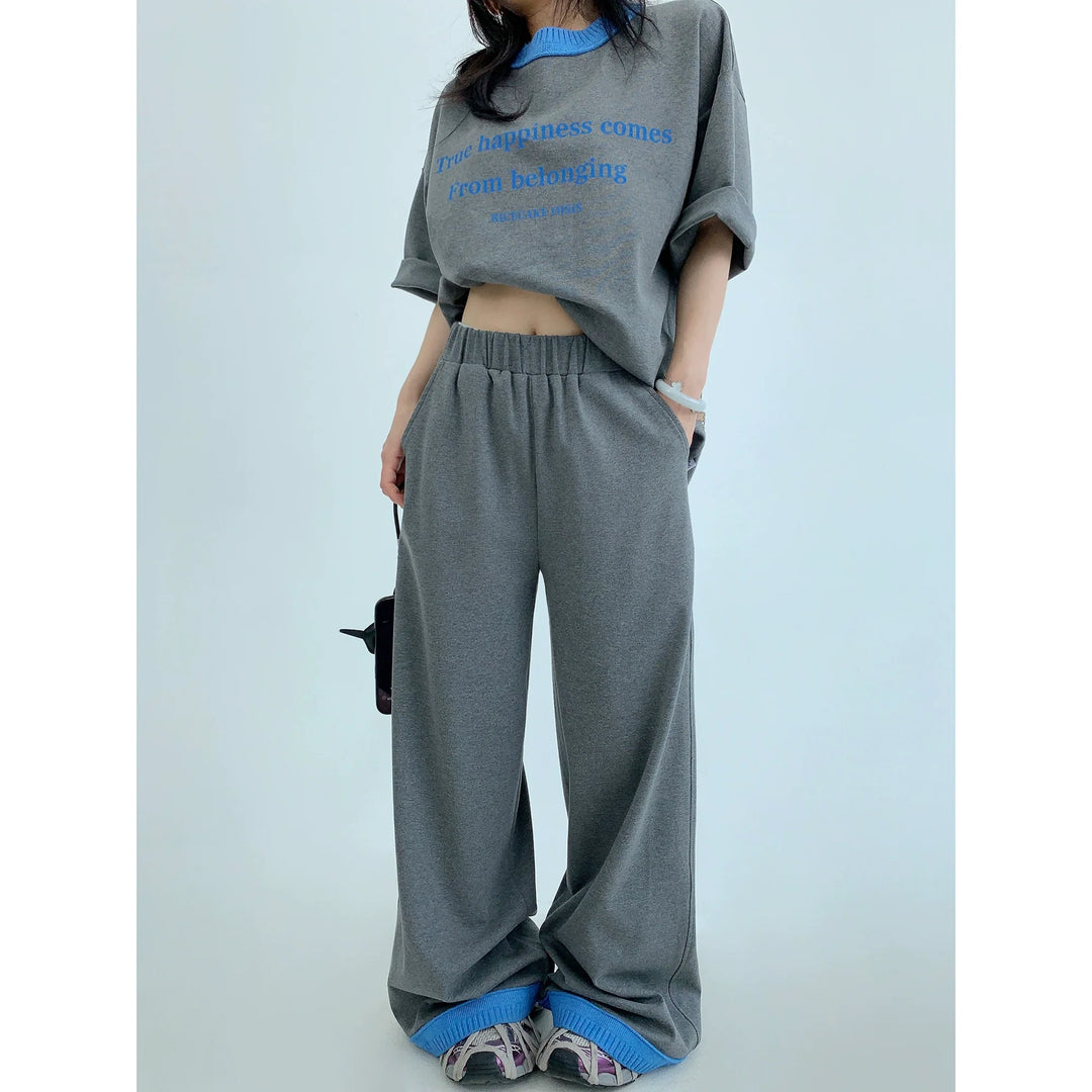 Casual Loose Wide-Leg Straight Pants