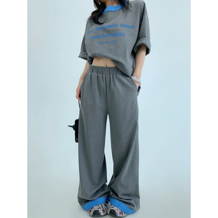 Casual Loose Wide-Leg Straight Pants