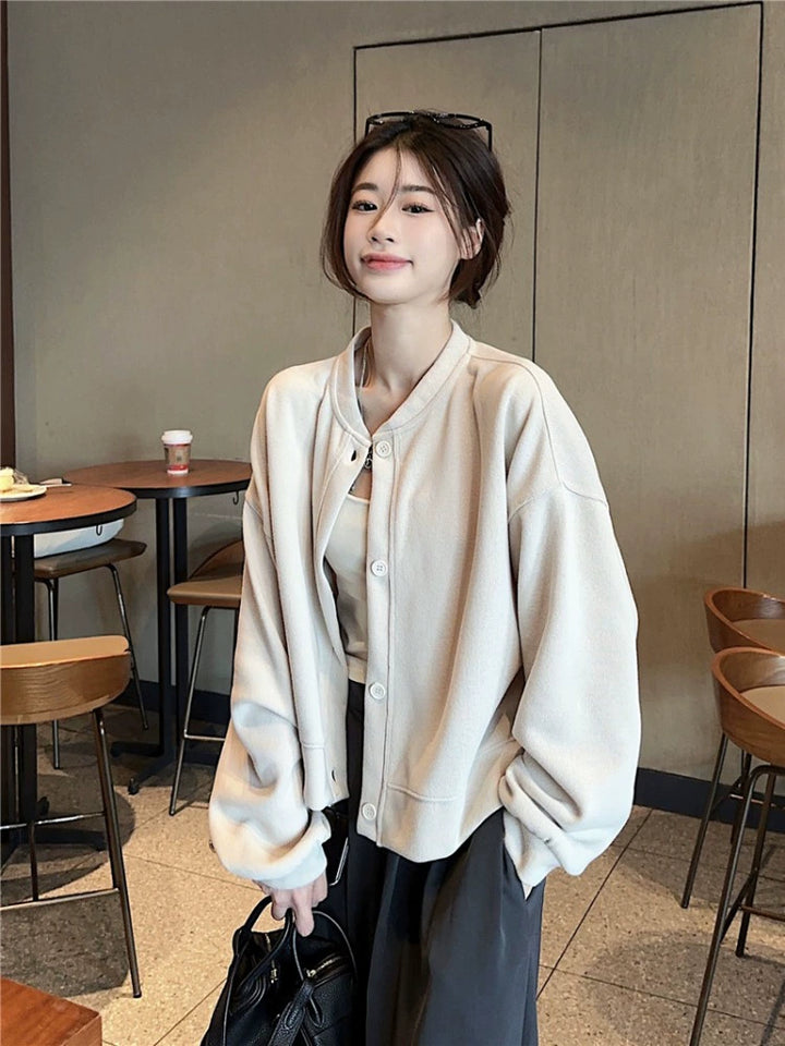 Casual Button-Up Short Coat