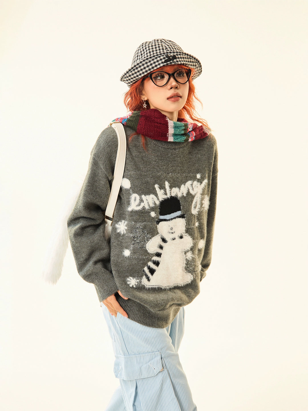 Snowman Graphic Sweater
