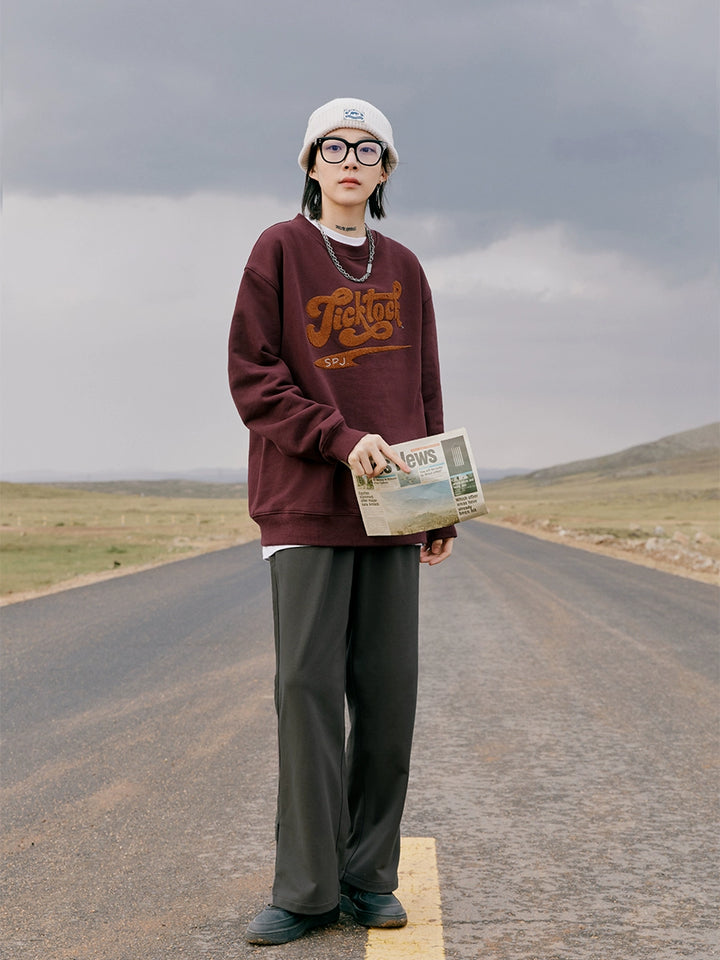Letter Print Graphic Sweatshirt