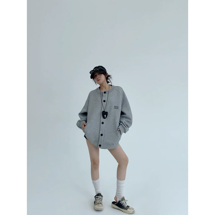 Loose Round Neck Jacket