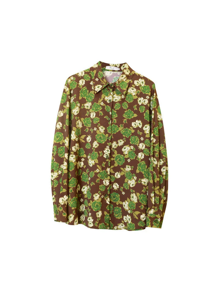 Floral Patterned Long Sleeve Shirt