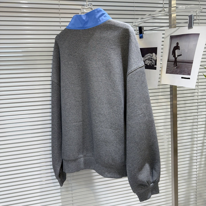 Scarf Detail Casual Sweatshirt Skirt Set