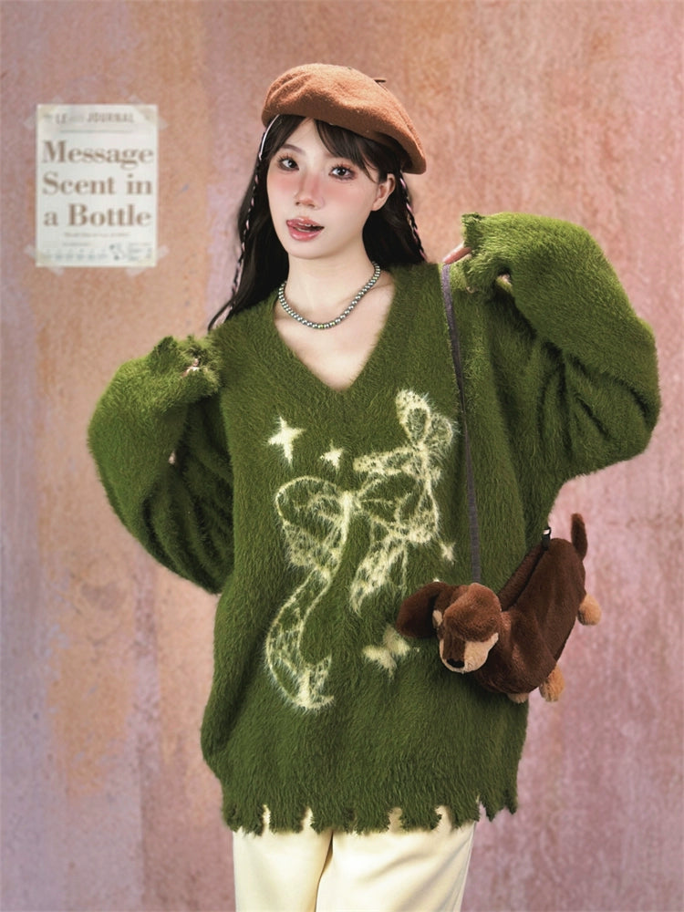 Cozy Patterned Wool Sweater