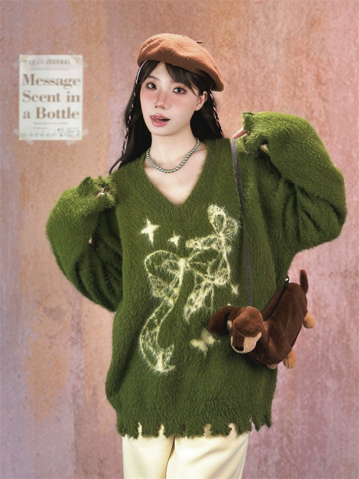 Cozy Patterned Wool Sweater