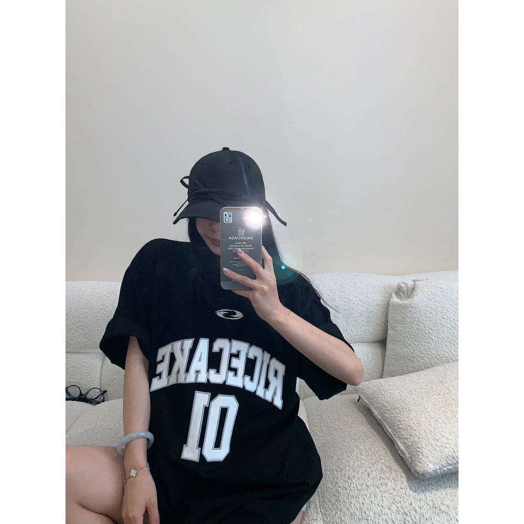Heavy Embroidery Cotton Jersey T-Shirt