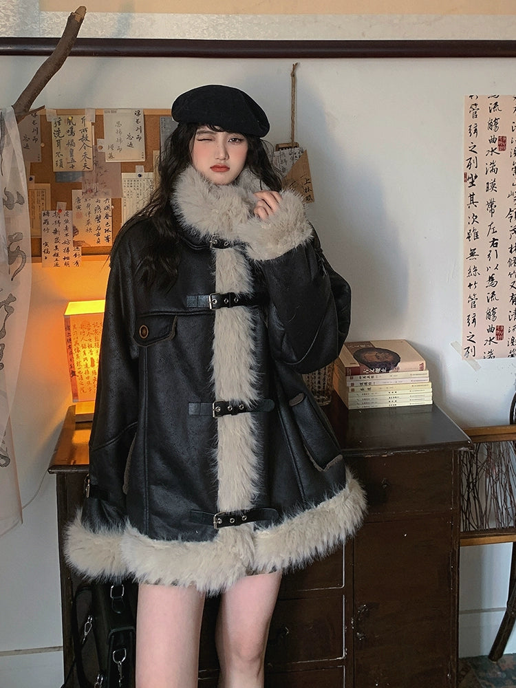 Cozy Faux Fur Trimmed Jacket