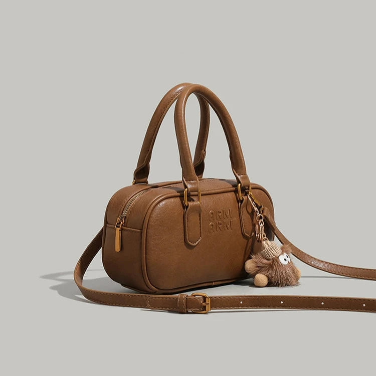 Plush Charm Small Square Handbag