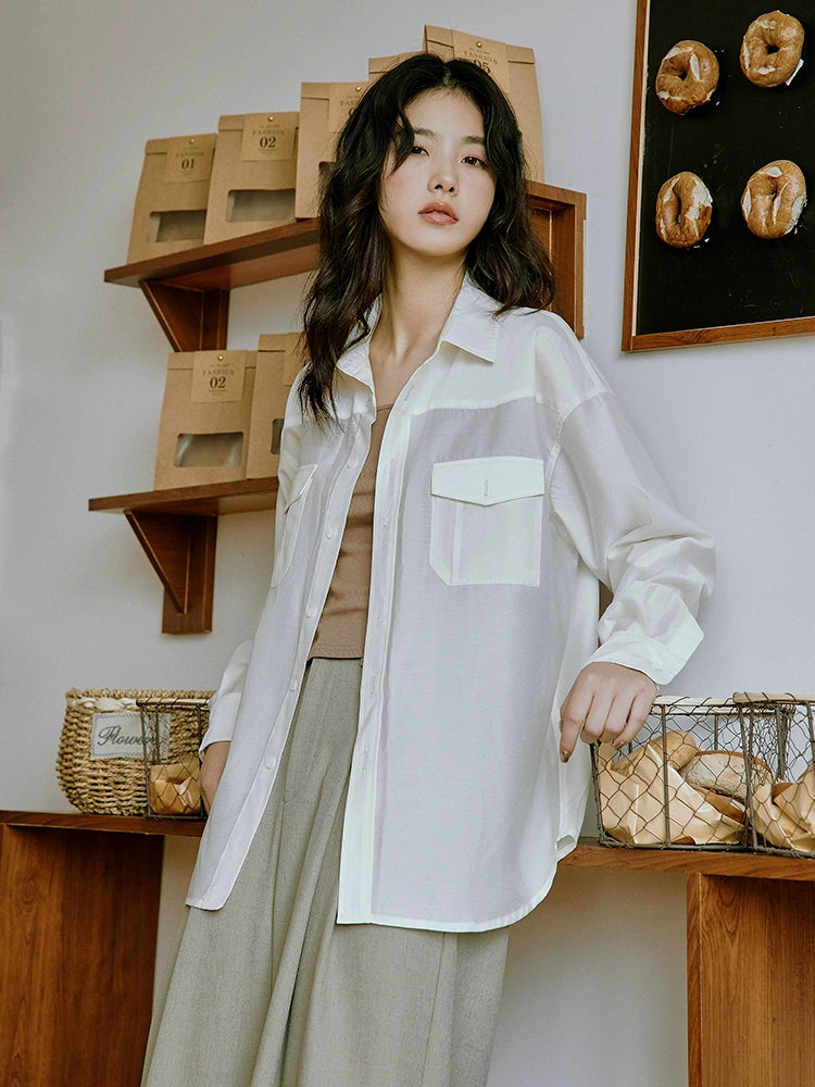 Casual Button-Down Long Sleeve Shirt